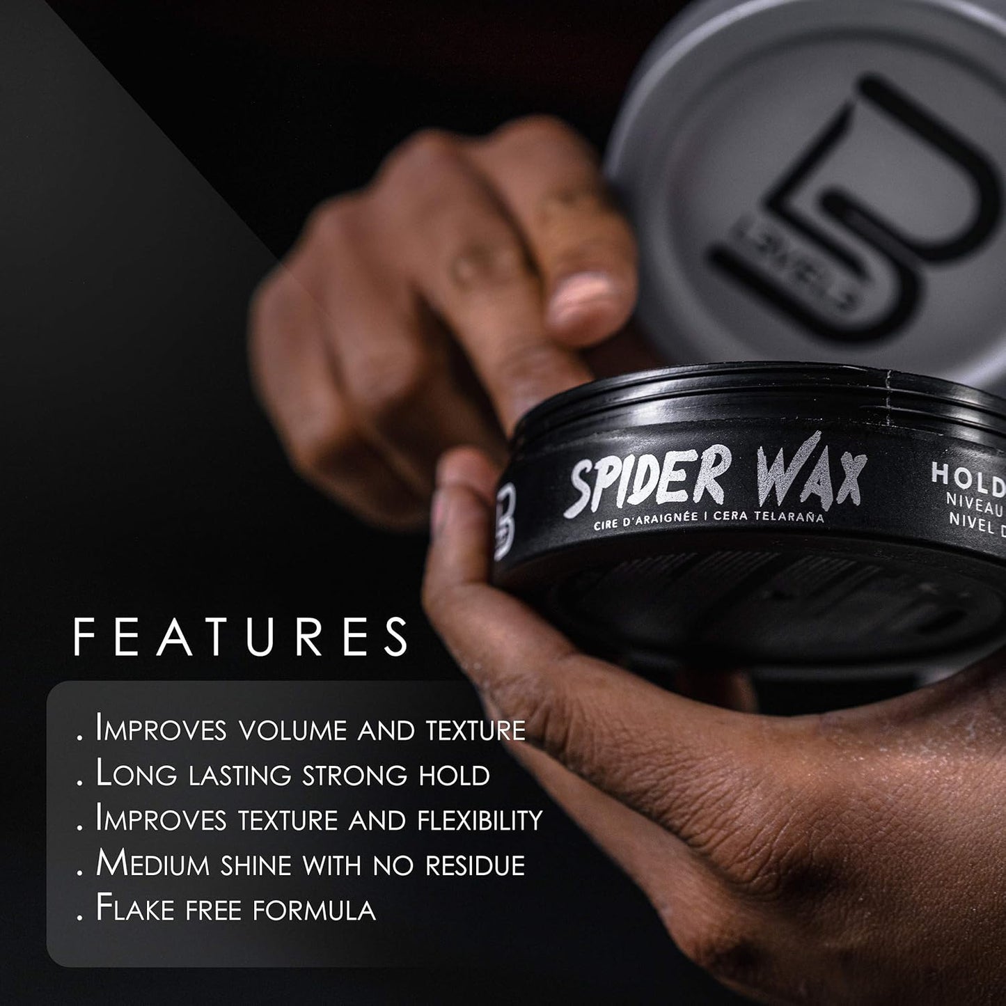 L3 Spider Wax - Long Lasting Hair Wax for Men | Strong Hold & Volume Boost (150 ML)