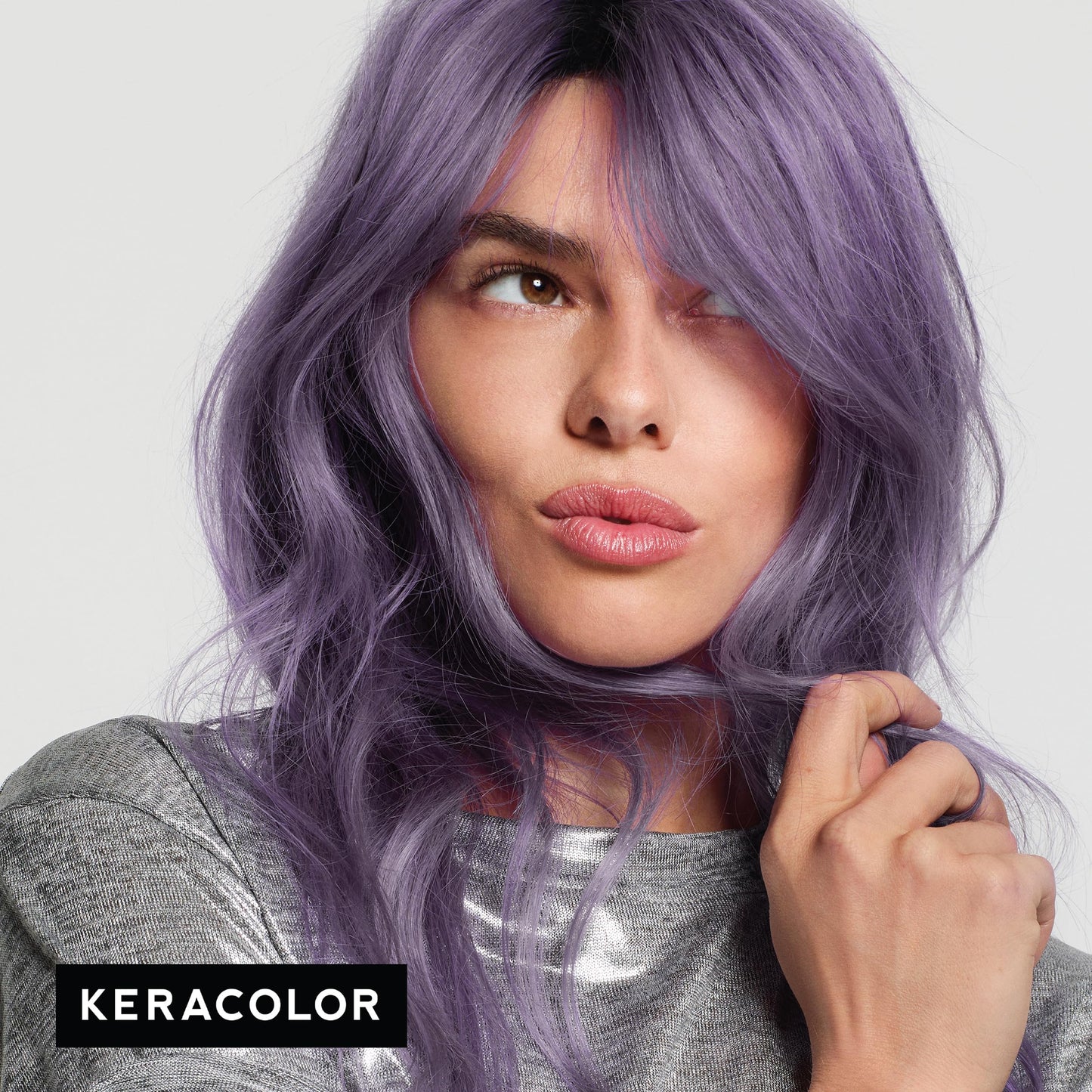 Keracolor Color + Clenditioner 3-in-1 Color-Depositing Conditioner, Gently Cleanses & Conditions, Semi-Permanent Lavender Hair Color, 12 Fl Oz