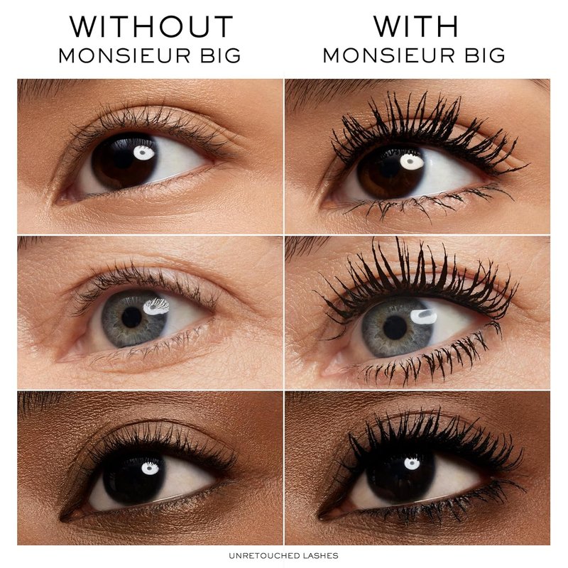 Lancôme Cils Booster XL Mascara Primer & Monsieur Big Volumizing Mascara Duo - Travel Size for Instant False Lash Effect & Volume