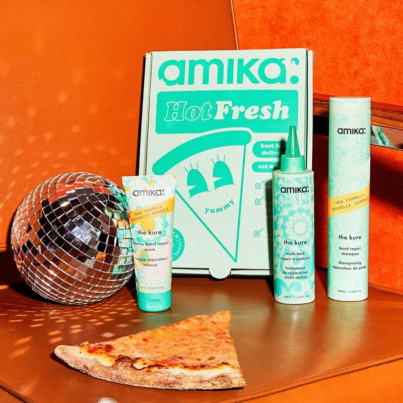 Amika Kure-All Strength & Repair Set - Nourishing Hair Treatment for Damaged Hair
