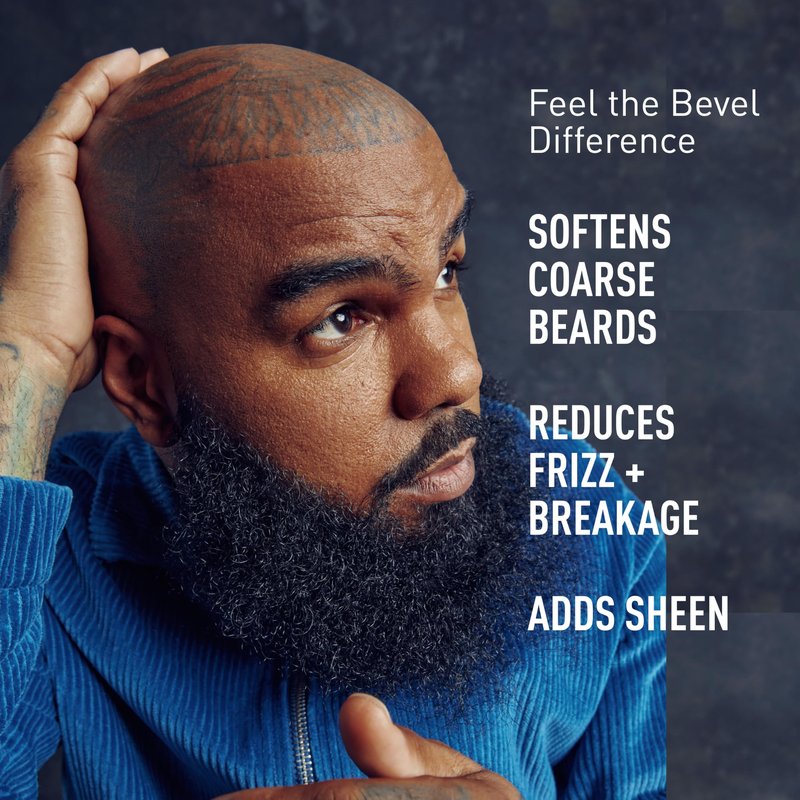 Bevel Mens Beard Grooming Kit - Includes Beard Conditioner, Hair Nourishing Pomade, and Beard Oil to Soften, Hydrate and Strengthen Beard and Reduce Skin Irritation and Redness