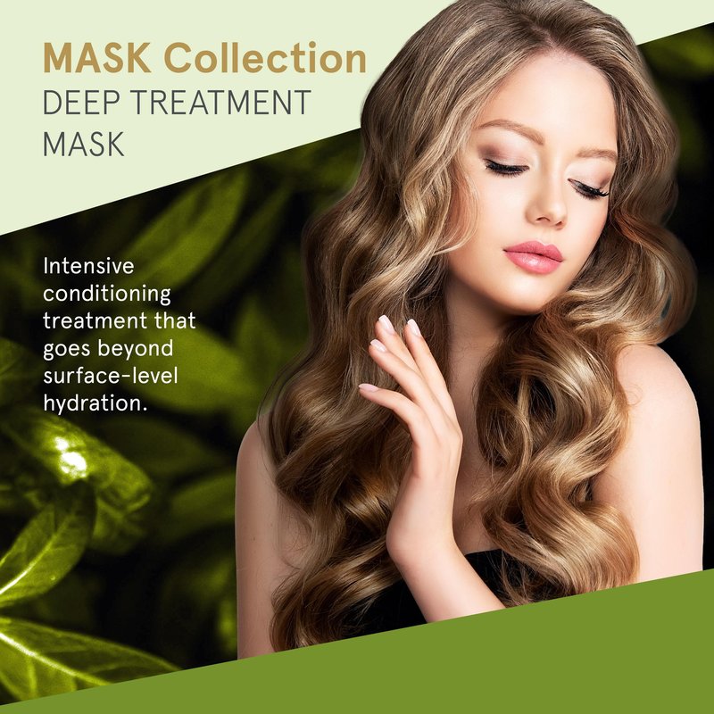 INOAR Mask Hair Moist Mask with Macadamia Oil & Wheat Proteins for Deep Hydration & Repair, 17.6 oz
