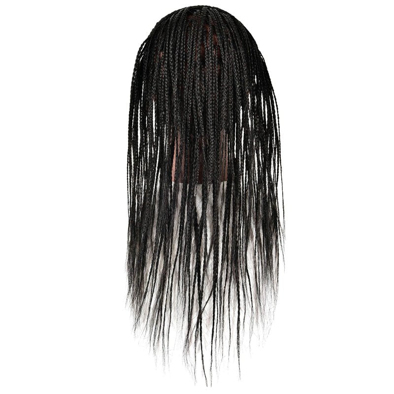 FUTAI African American Mannequin Head 30 inches Long 100% Real Human Hair Manikin Doll Style Head for Practice Braiding Styling Cosmetology Training with Stand