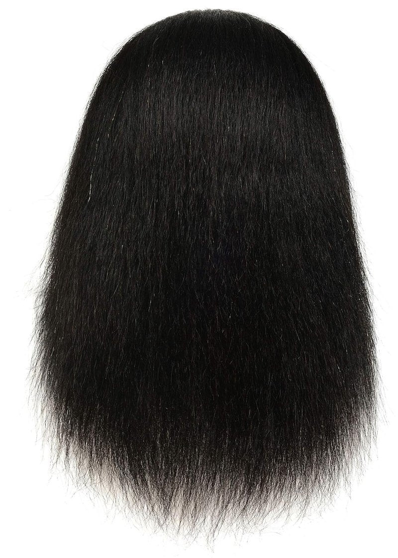 African American Mannequin Head - 100% Real Human Hair Manikin for Braiding & Cosmetology Training | Includes Stand