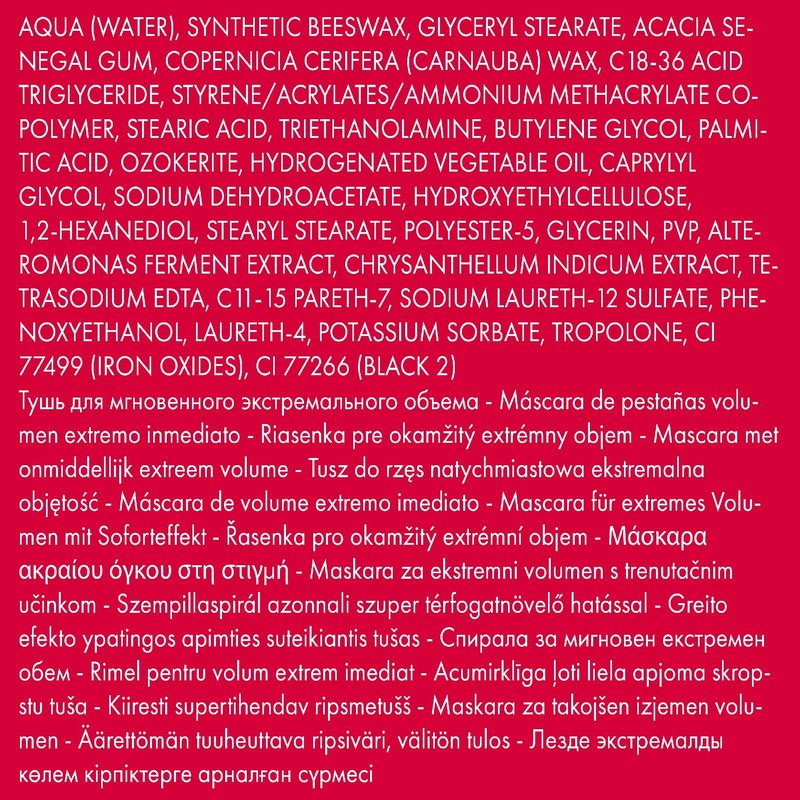 PUPA Milano Vamp! Extreme Mascara - For Voluminous And Dramatic Eyelashes Lengthening Defining Formula Adds Impact Boost Your Eye Allure With Long, Thick Lashes 010 Extra Black 0.4 Oz, I0111752