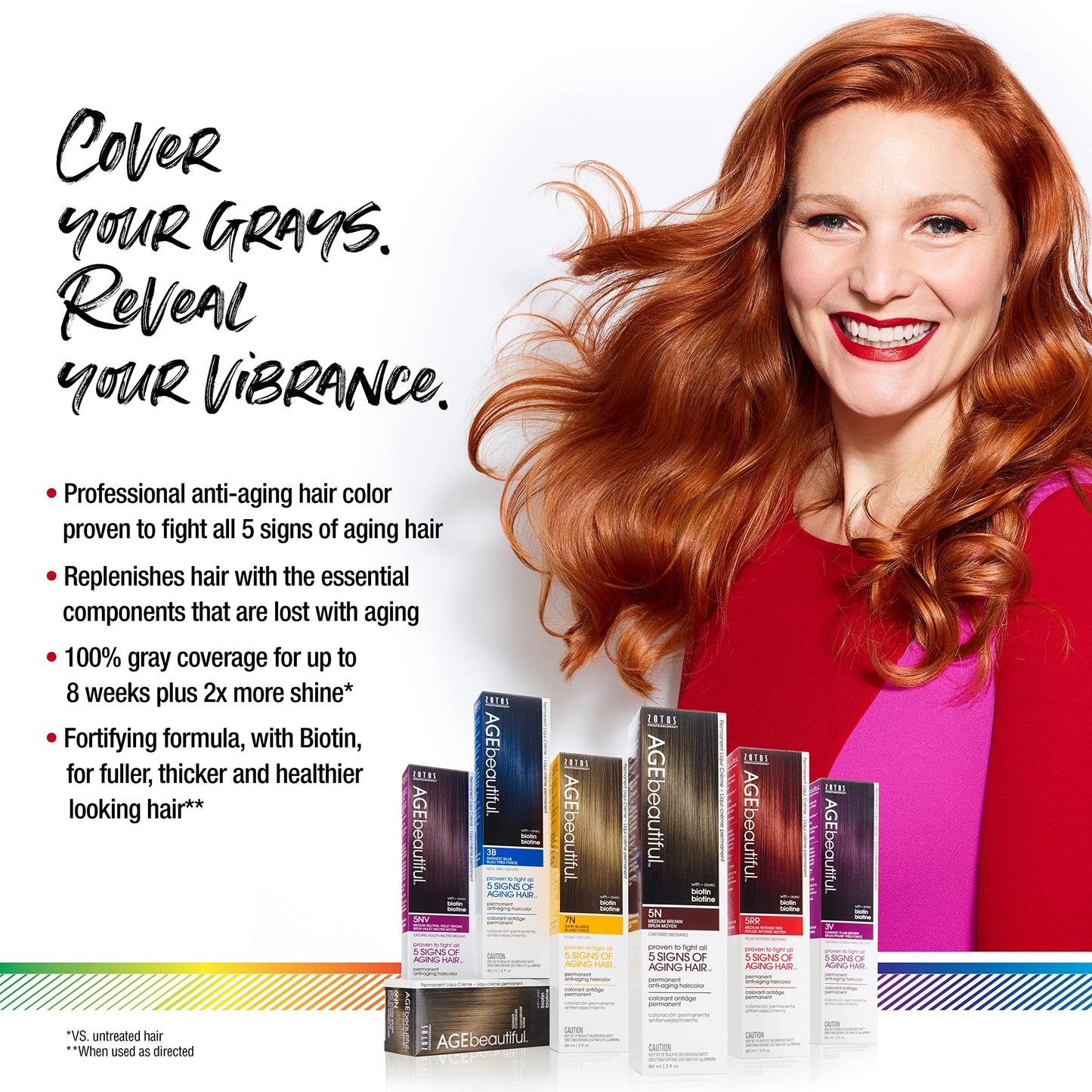 AGE beautiful Permanent Hair Color Dye Liqui Creme & Developer 20 Volume | 100% Gray Coverage | Anti-Aging | Biotin for Thicker, Fuller, Healthier Hair | 9RC Light Strawberry Blonde
