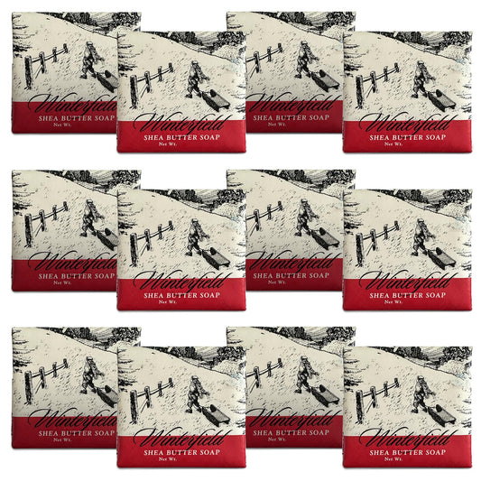 Greenwich Bay Mini Botanical Soap Bars – 12 Pack 1.9 oz Each – Individually Wrapped Guest Soaps for Airbnb, Spa, Travel, Bath – Travel Size Bar Soap Set, Winterfield