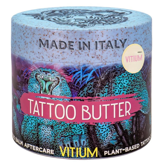 VITIUM Tattoo Butter Aftercare Balm - Vegan Formula for Brightening & Healing Tattoos | 5oz, Tropical Scent