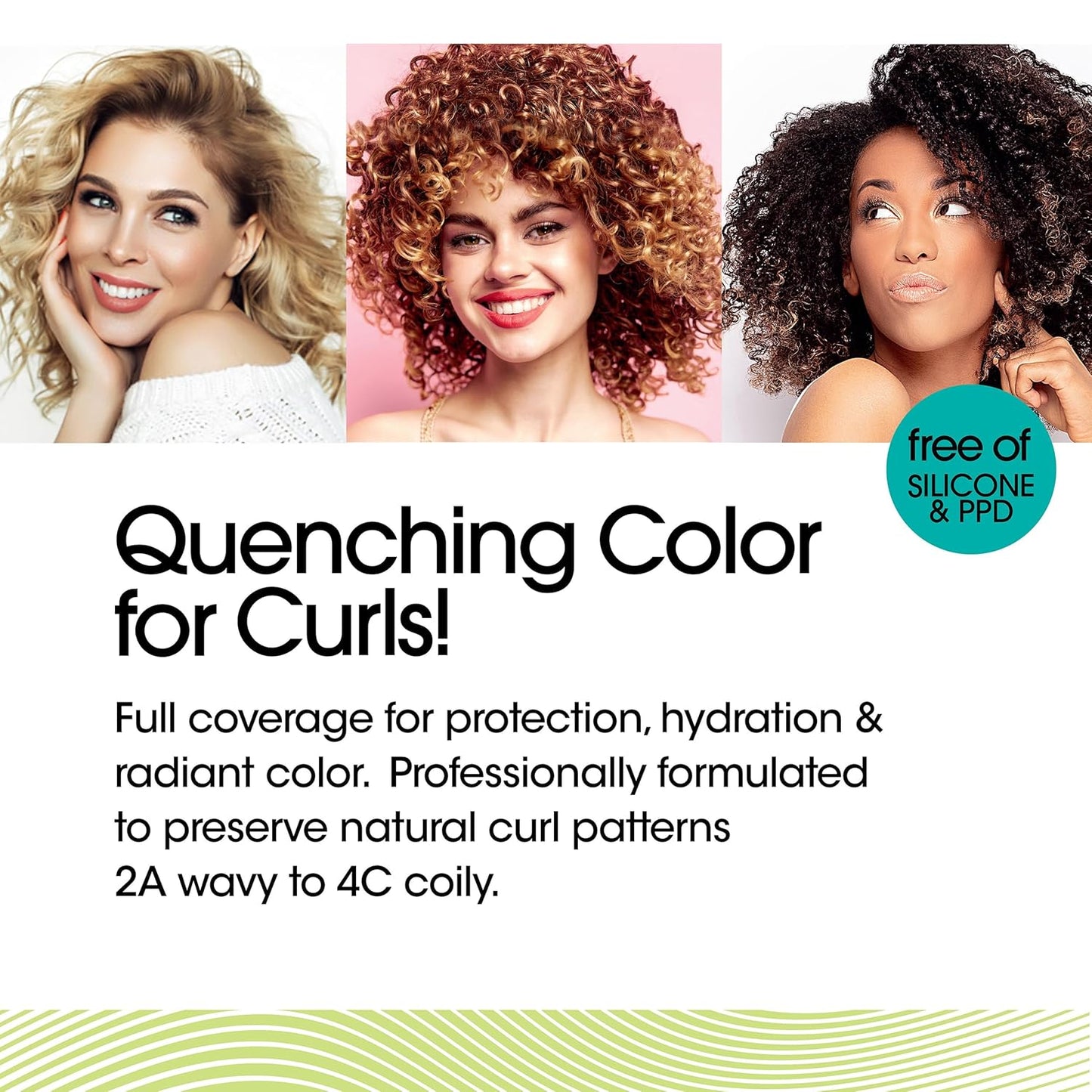 Permanent Hair Color Dye for Curly Hair - 100% Gray Coverage | Nourishing Formula for Vibrant Shine