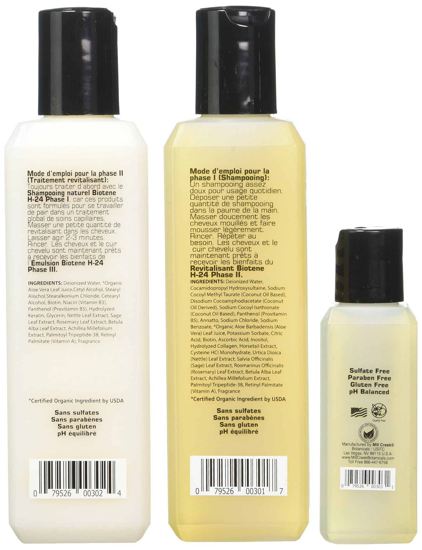 Mill Creek H-24 Shampoo/Conditioner/Emulsion Tripack