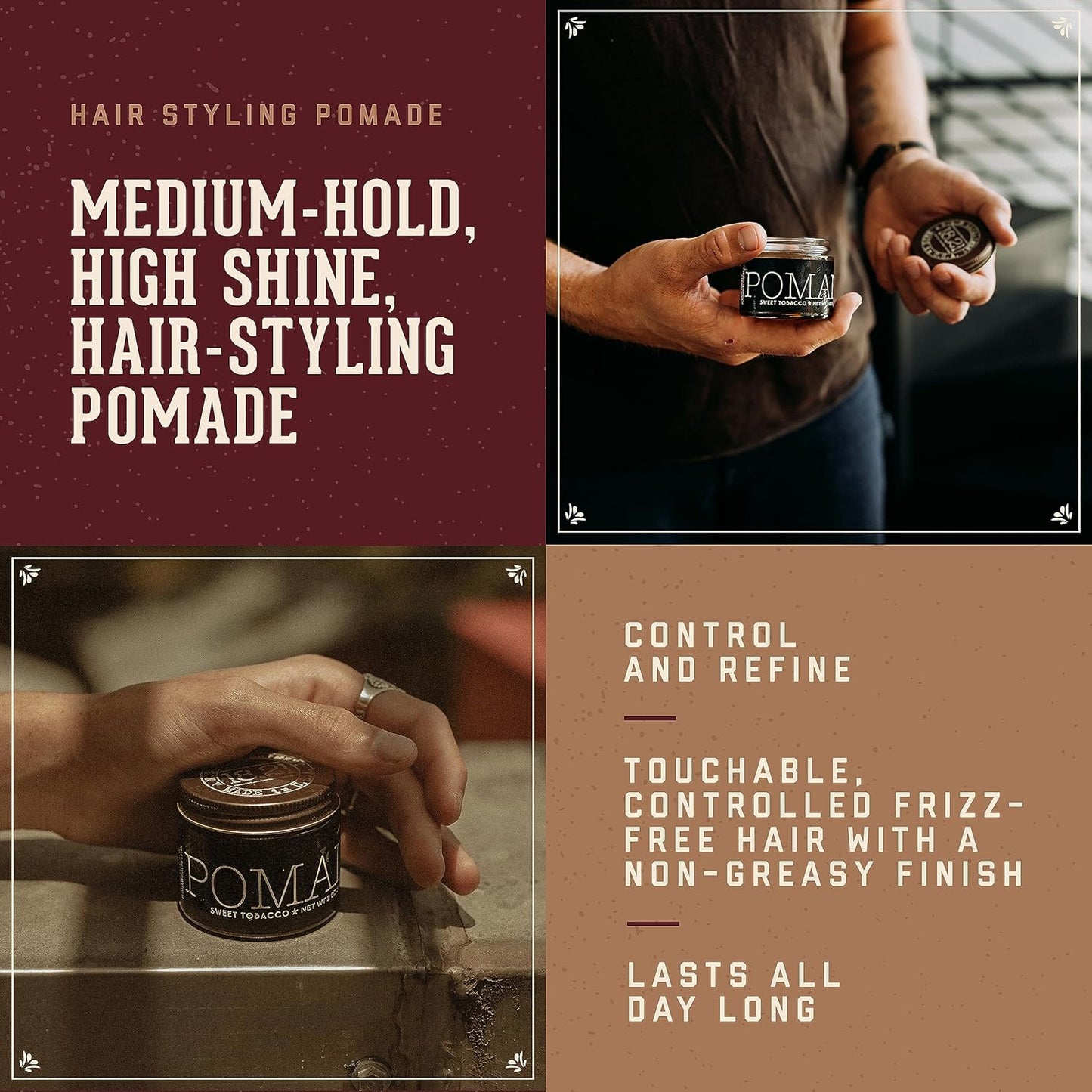 18.21 Man Made Styling Variety Pack - Sweet Tobacco Scented Hair Products