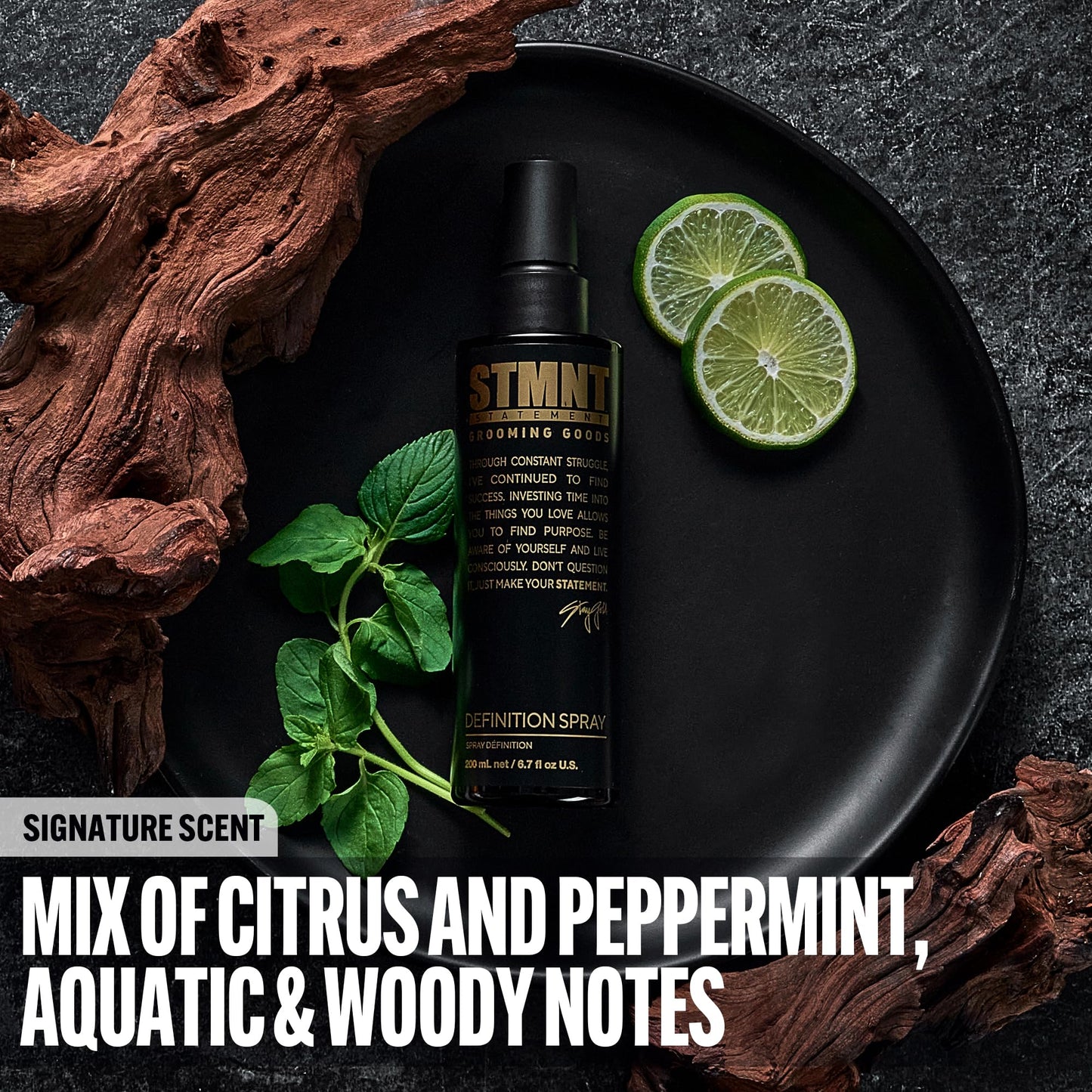 STMNT Grooming Goods Definition Spray, 6.76 fl. oz | Strong Texture | Semi-Matte Finish