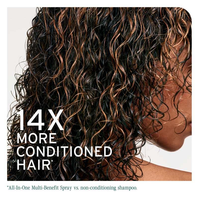 Biolage All-In-One Multi-Benefit Spray - Leave-In Treatment, Heat Protectant, Shine, Frizz Control, For All Hair Types, Coconut Oil, Vegan & Paraben-Free, 8.4 Fl Oz, packaging may vary