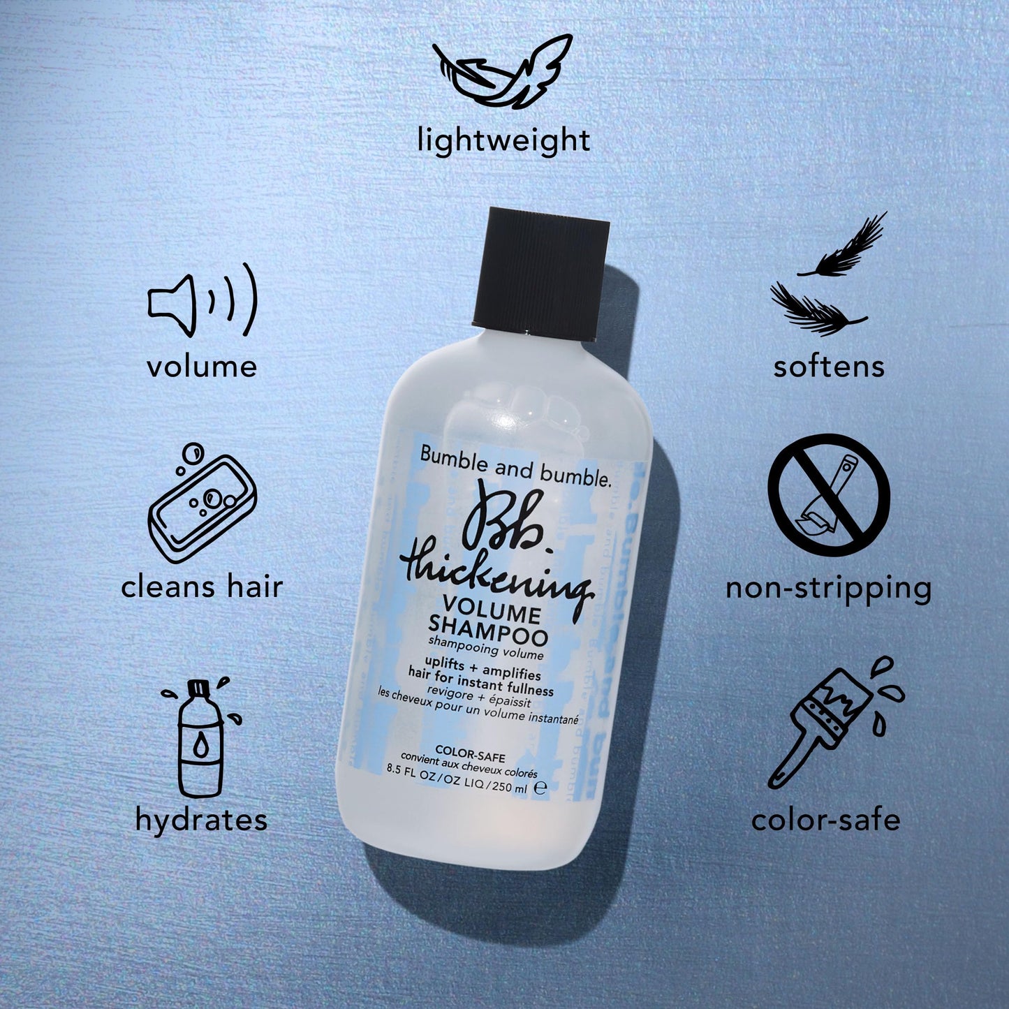 Bumble and bumble. Thickening Hair Volumizing Starter Travel Size Gift Set | Thickening Shampoo, Conditioner + Dryspun Texture Spray | Includes 3 Pieces |For Fine to Medium Hair| Perfect for Gifting