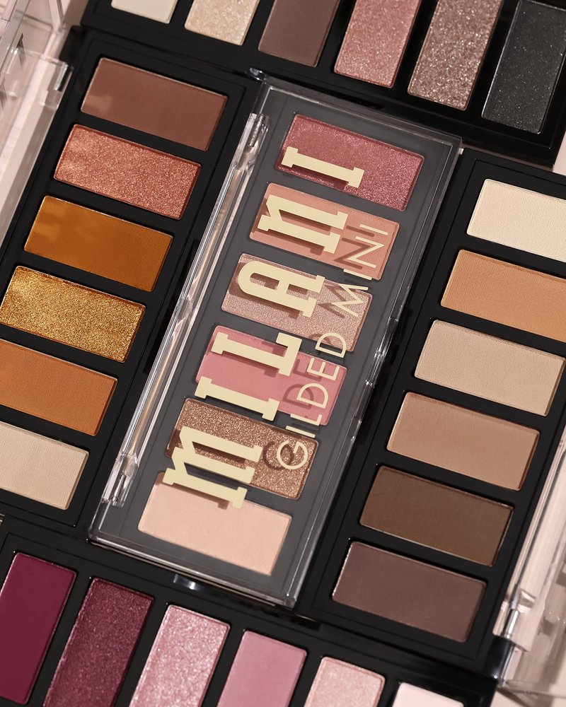 Milani Gilded Mini Eyeshadow Palette with 6 Matte & Shimmer Hues - Champagne Problems