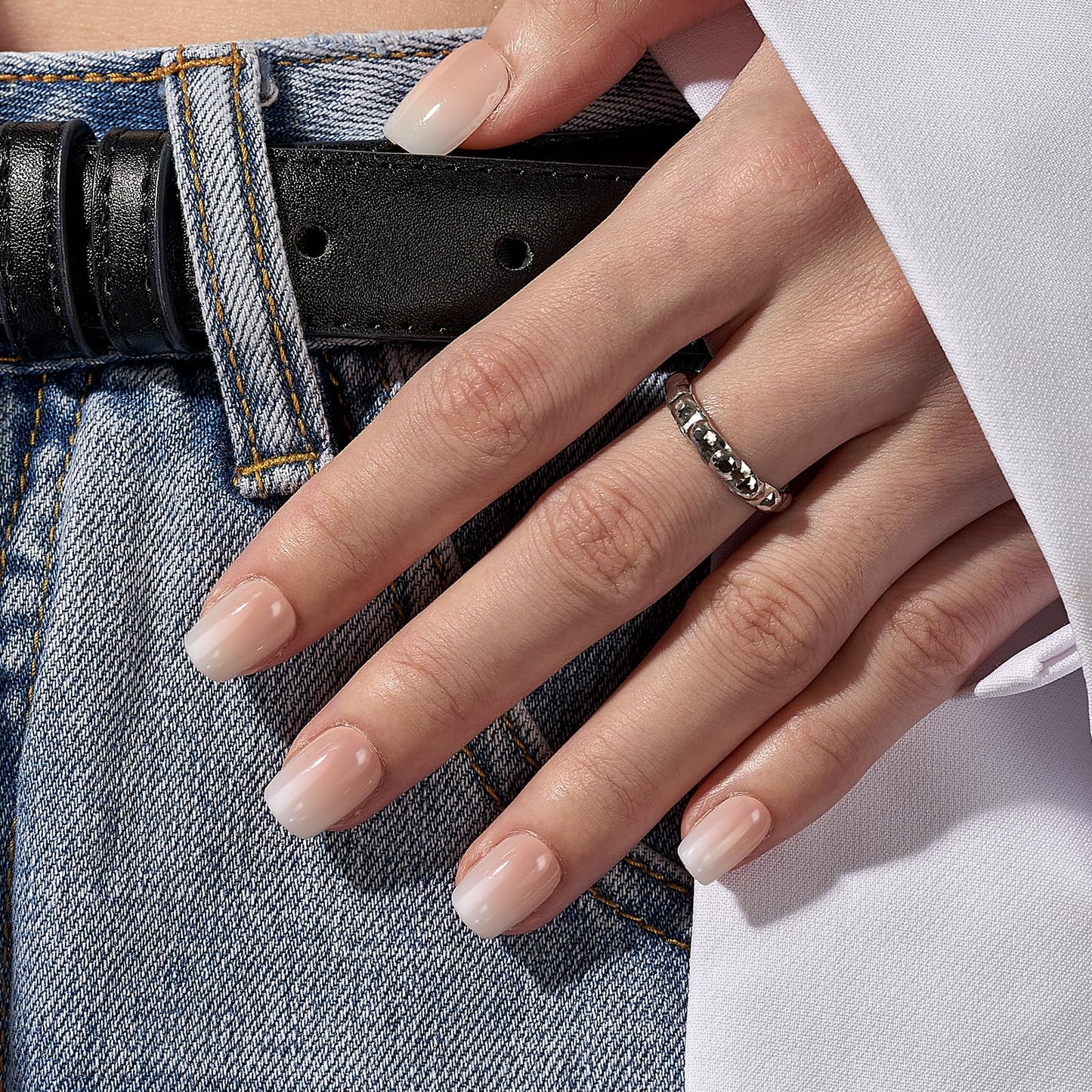 BTArtbox Press On Nails and Toenails Set, Light Weight & Fit Perfectly Press on Toe&Hand Nails Kit