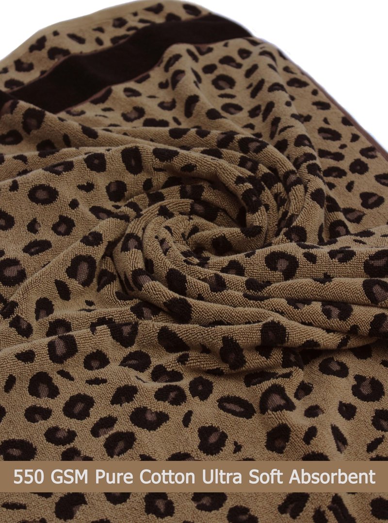 COTTON CRAFT Wash Cloth - Set of 12 Animal Print Safari Decorative Washcloth - 100% Cotton Jacquard Bathroom Face Towel Set - Super Soft Quick Dry Absorbent Luxury Guest Towel - Easy Care - 12 x 12