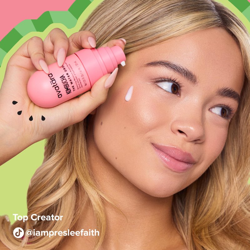Avatara The Water Drop Milky Hydration Serum – Lightweight Water-Based Daily Face Moisturizer for Teens – With Kombucha, Watermelon & Hyaluronic Acid – Soothes, Hydrates & Balances, All Skin Types