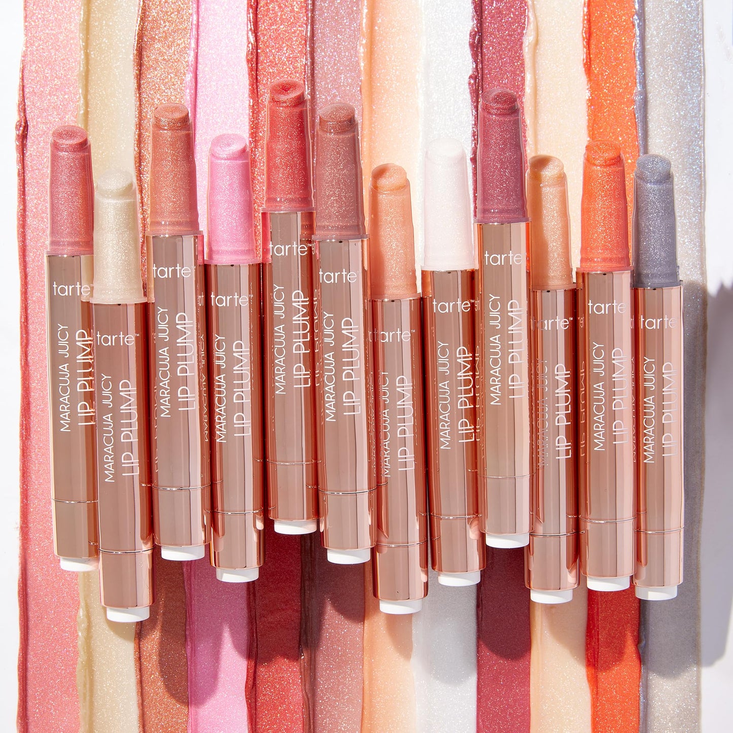 tarte maracuja juicy shimmer glass lip plump – Hydrating & Volumizing Lip Gloss Balm with Hyaluronic Acid & Vitamin E, Plumps & Moisturizes, Vegan & Cruelty-Free, full size, pearl