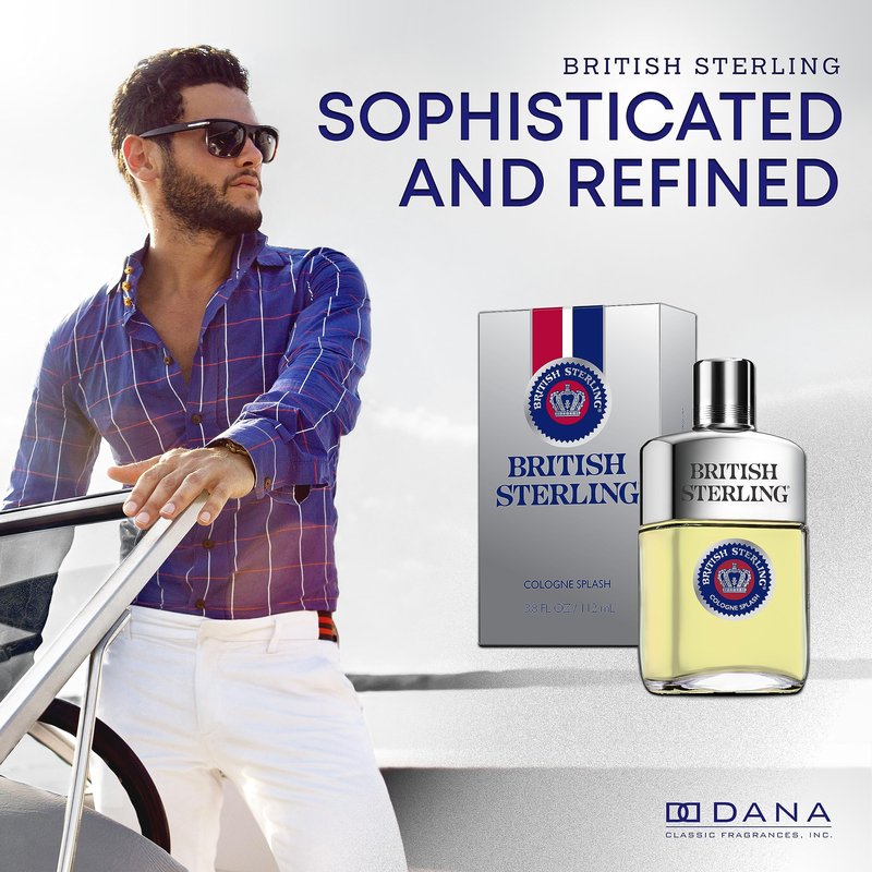 British Sterling By Dana For Men. Cologne Splash, 3.8-Ounces