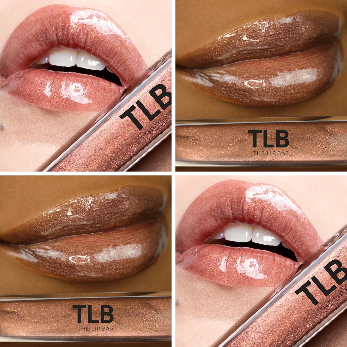 The Lip Bar Vegan Lip Kit, with Straight Livin' Lip Liner, Naturalista Liquid Matte Lipstick, and Extra Non-Sticky Lip Gloss, 3 pieces