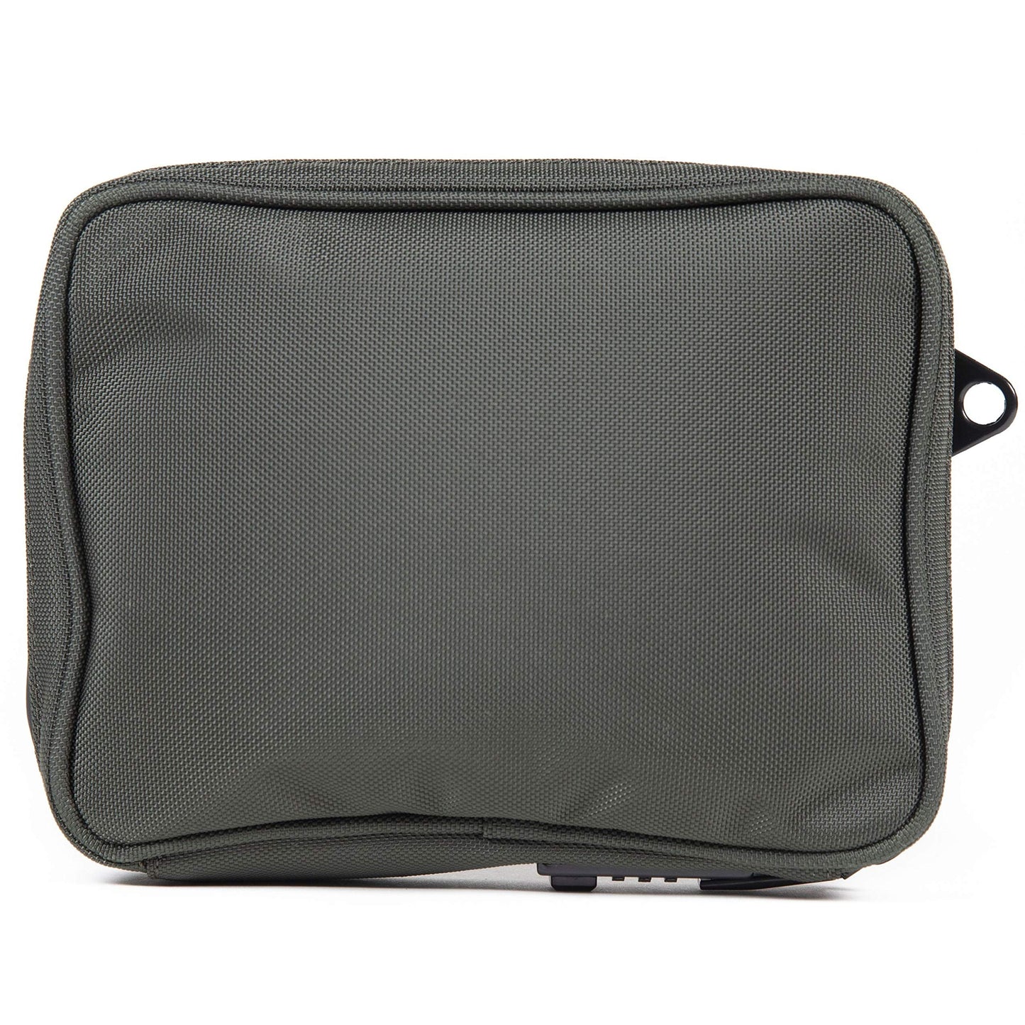 DIME BAGS Lockable Odor Sealing Padded Pouch, Carbon Lined for Scent Protection, Durable Water-Resistant Case with 3-Digit Combo Lock & Hidden Storage Pocket, Changeable Patch (7 Inch, Green)