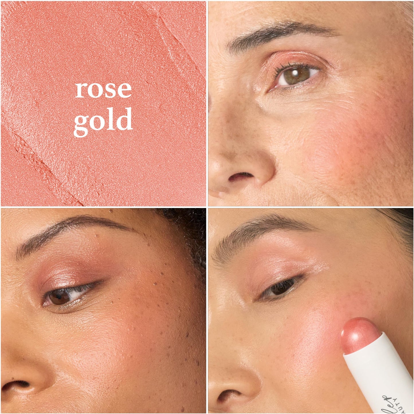 Julep Radiant Glow Duo: So Awake Snail Mucin Complexion Booster Moisturizer + Face Primer & Skip The Brush Cream-to-Powder Blush Stick in Rose Gold Makeup & Skincare Set