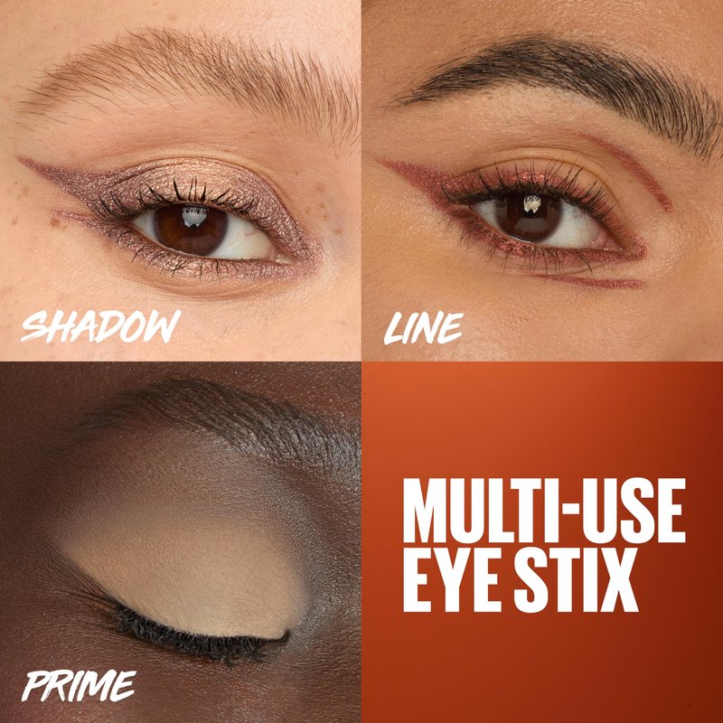 MAYBELLINE Color Tattoo Longwear Multi-Use 24HR Eye Shadow Stix, Rich, Long Lasting Eyeshadow, Eyeliner and Eye Primer Stick, I Am Cheeky (Mauve Shimmer)