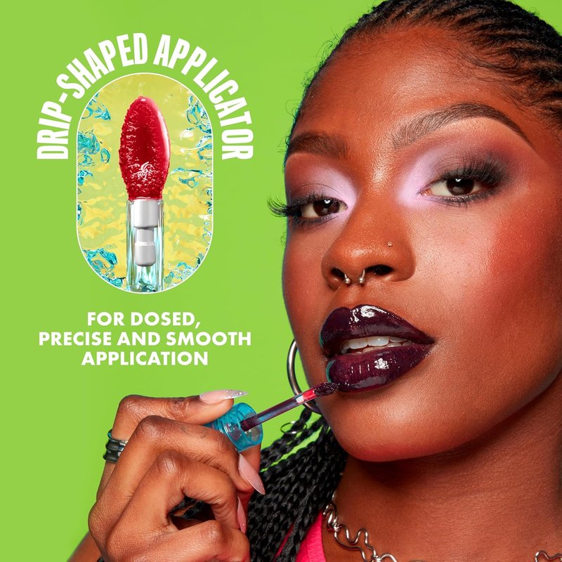 NYX Lip IV Hydrating Glossy Lip Stain - 12HR Moisture, Drippin In Rose (Pink)
