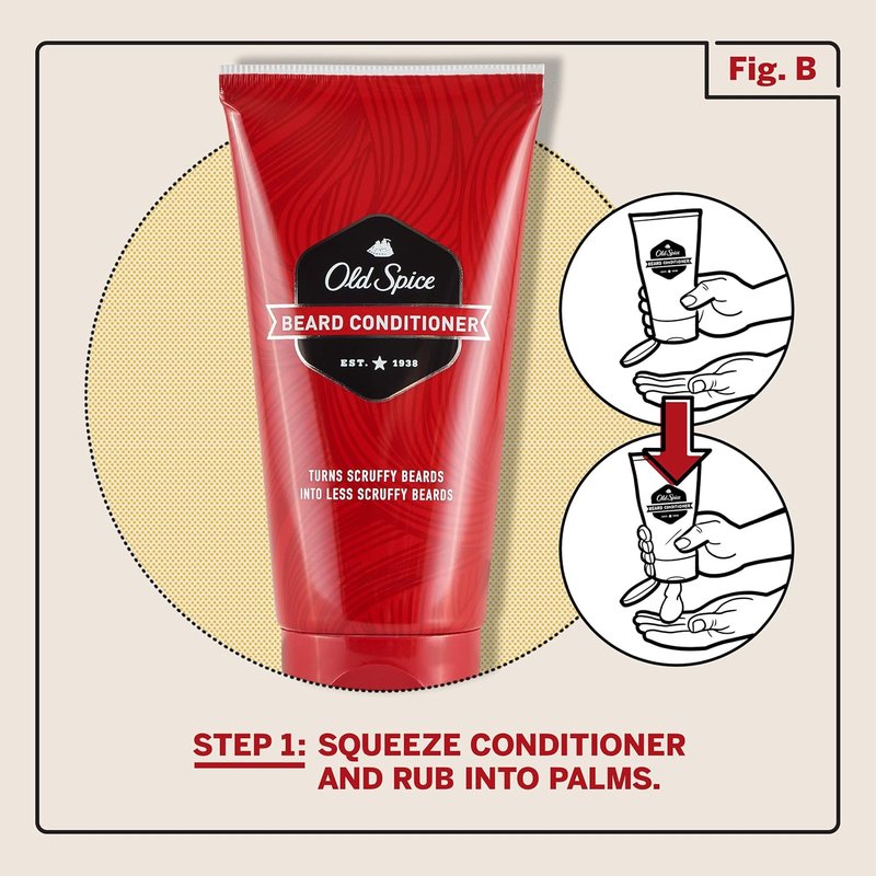 Old Spice Beard Leave-In Conditioner for Men - 5 Fl Oz | Nourishing Formula for Soft, Manageable Facial Hair