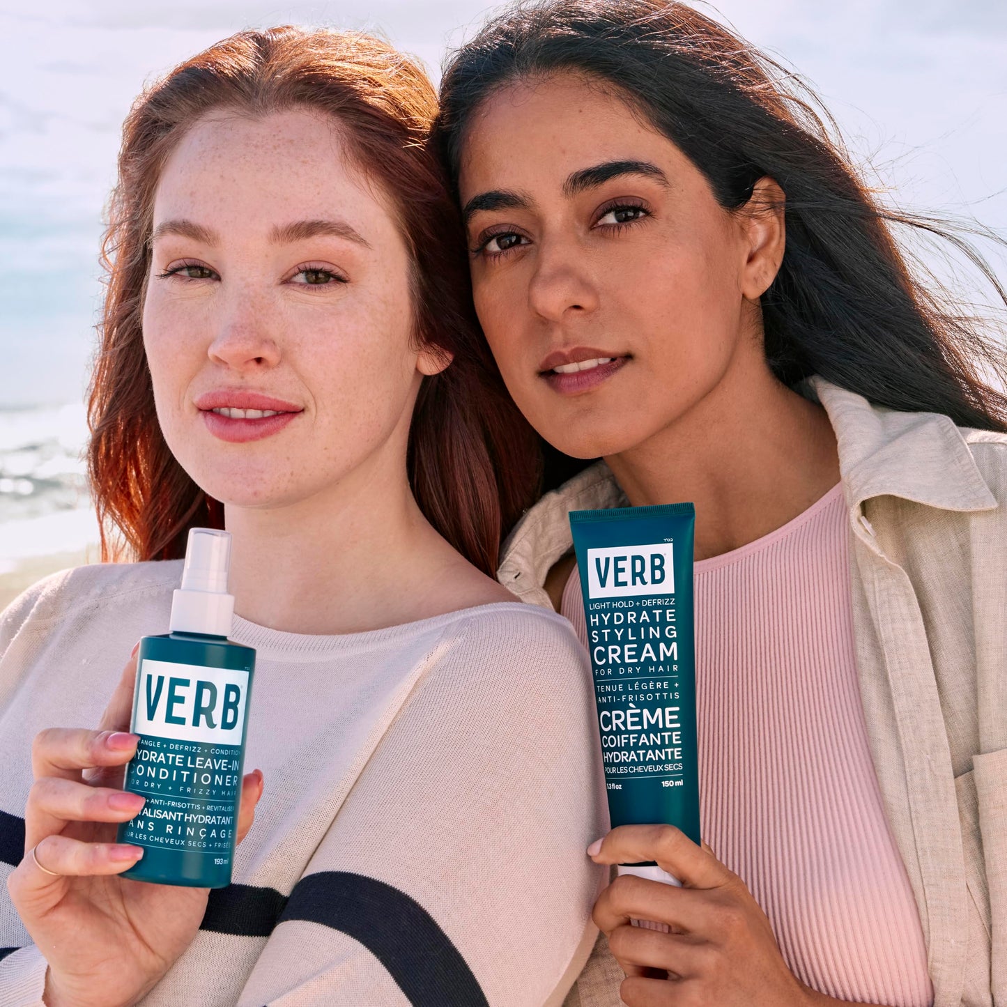 VERB Hydrate Styling Cream, 5.3 oz + 1 oz Travel Size- Smooth + Reduce Frizz for Dry + Frizzy Hair - Amber + Warm Jasmine Scent