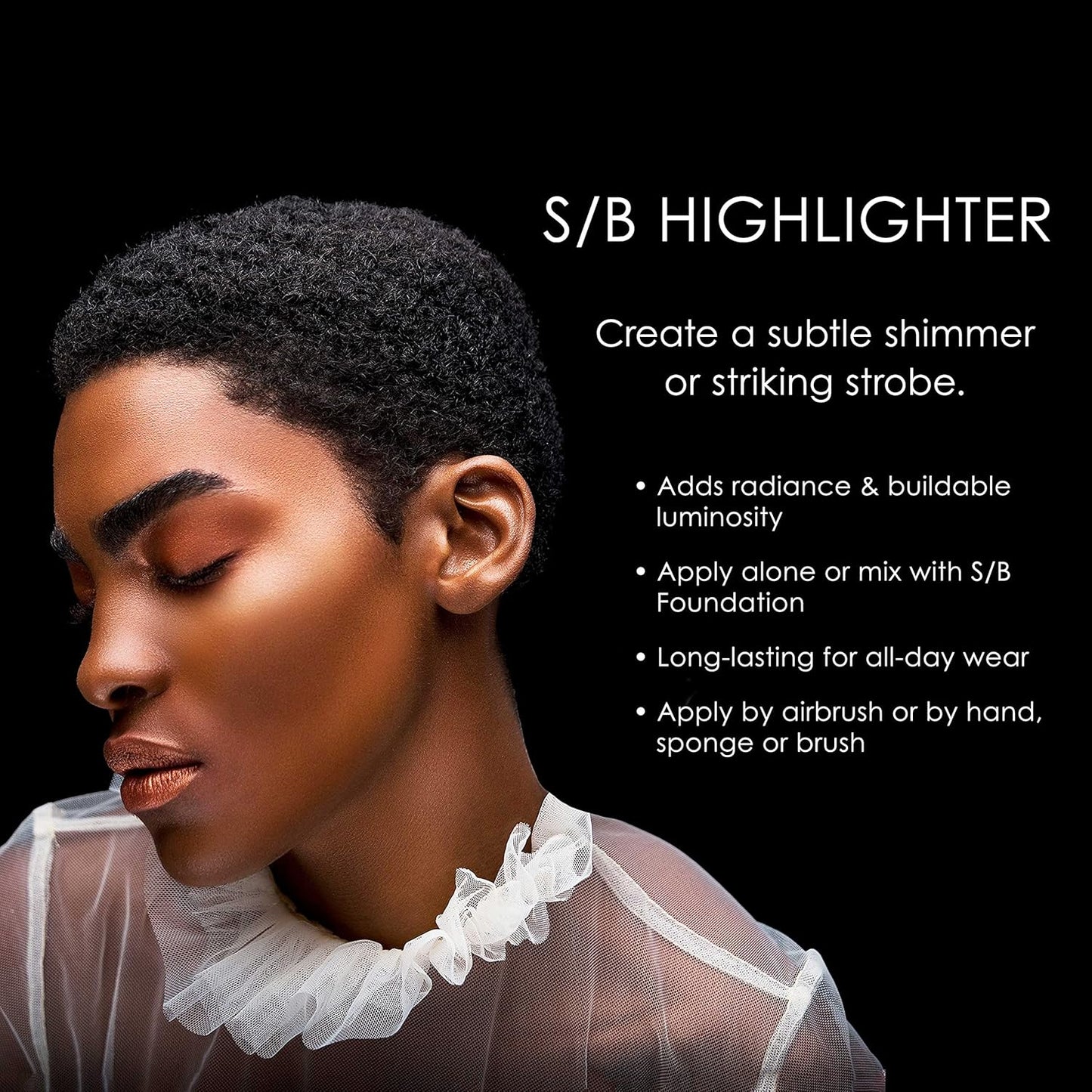 Temptu Airbrush Highlighter - Flawless Glow for All Skin Types | Easy Application