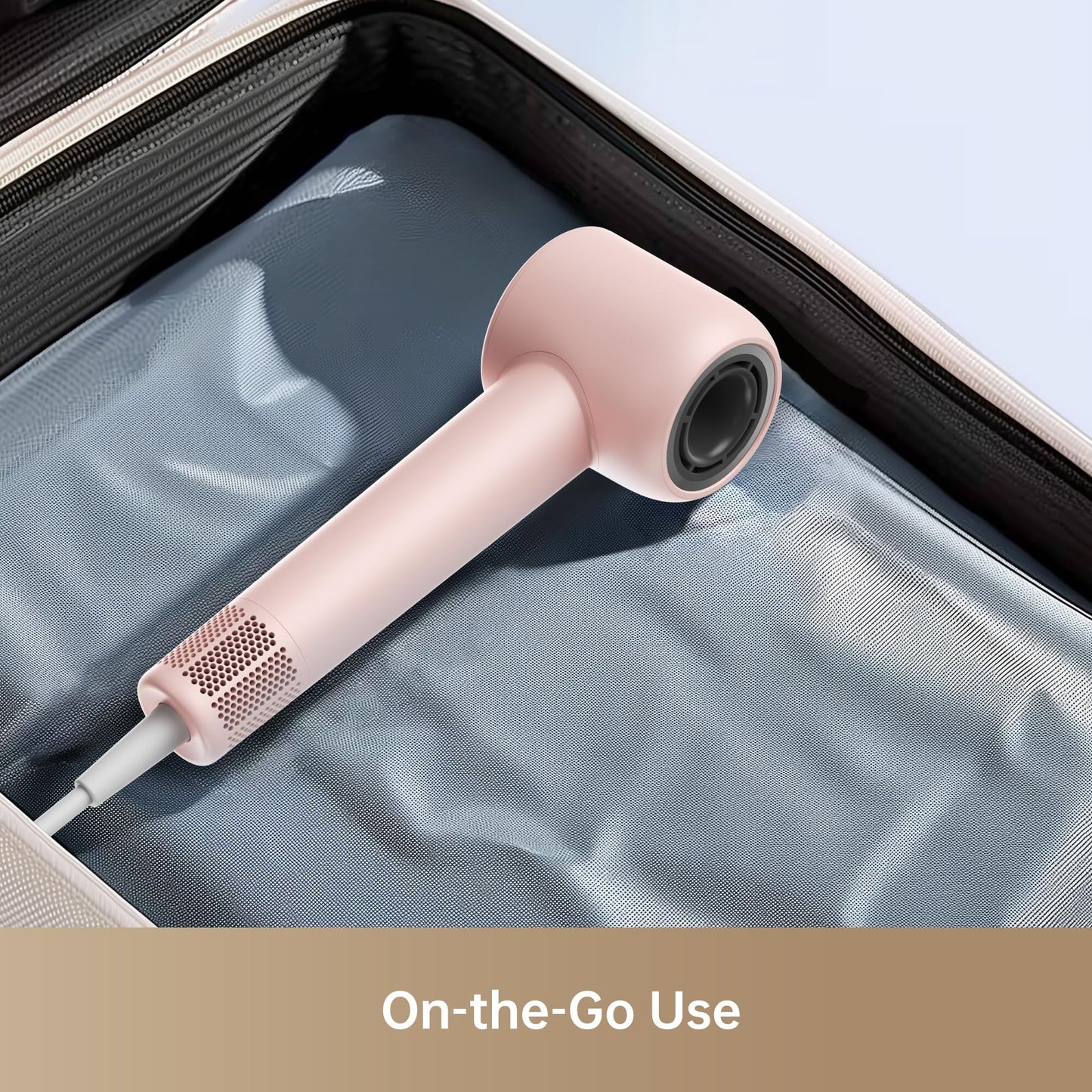 Dreame Gleam Hair Dryer for Women – Powerful Fast Drying, Lightweight, 200M Negative Ions for Frizz-Free Shine, Low Noise, Intelligent Temperature Control, 4 Temp Settings, Compact & Ergonomic Design