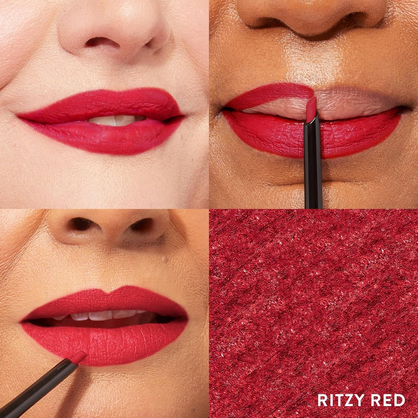 Laura Geller Love Your Lips Duo - Moisturizing Tinted Lip Balm & Long-Lasting Lip Liner | Ritzy Red, Brick House