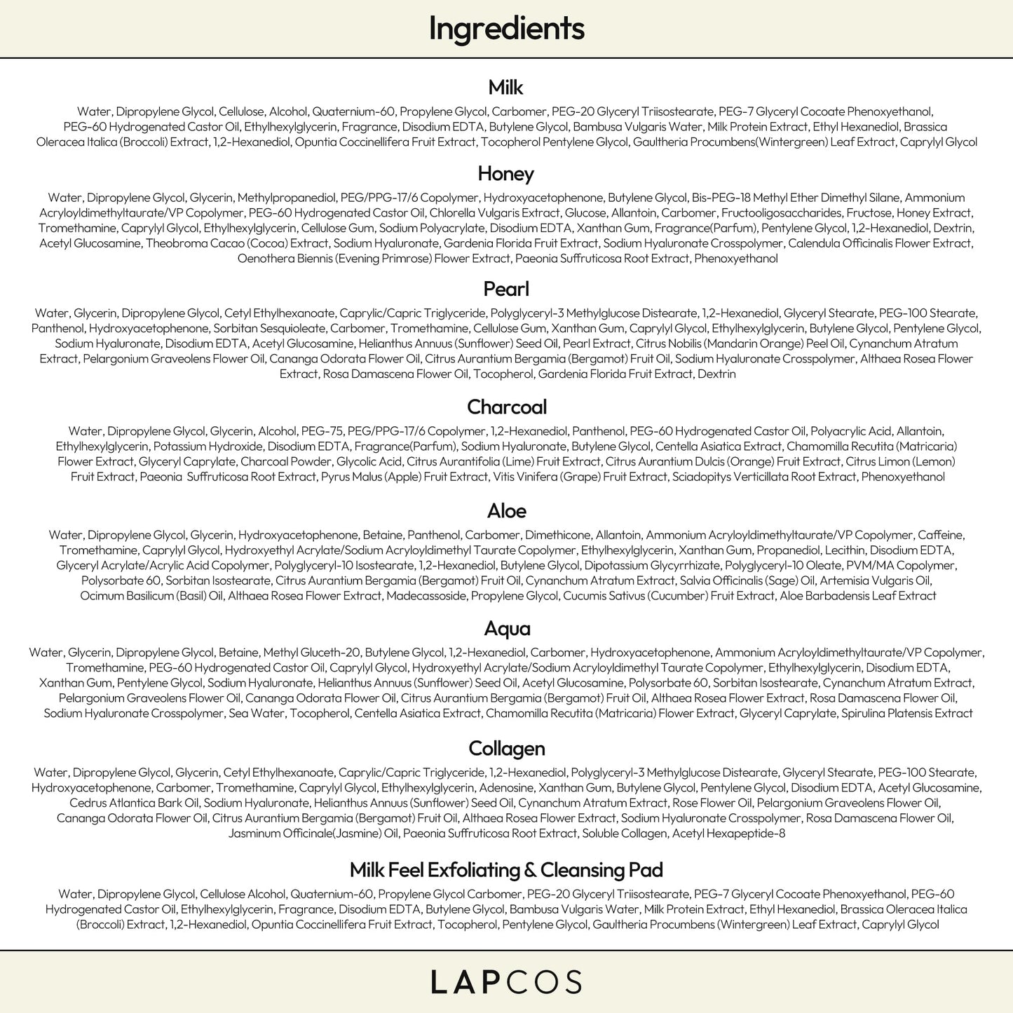LAPCOS K Beauty Daily Sheet Mask Variety Pack 7+1 (Version 1) - K Beauty Face Masks to Hydrate, Clarify, Nourish, Gently Exfoliate & Renew Skin - Breathable Sheet & Pads - Korean Skin Care (Pack of 8)