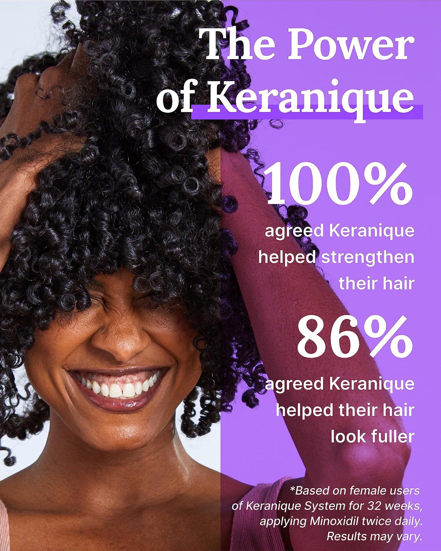 Keranique Hair Thickening Serum - Advanced Keratin-Enriched Follicle Booster Spray for Density Restoration and Fuller Growth