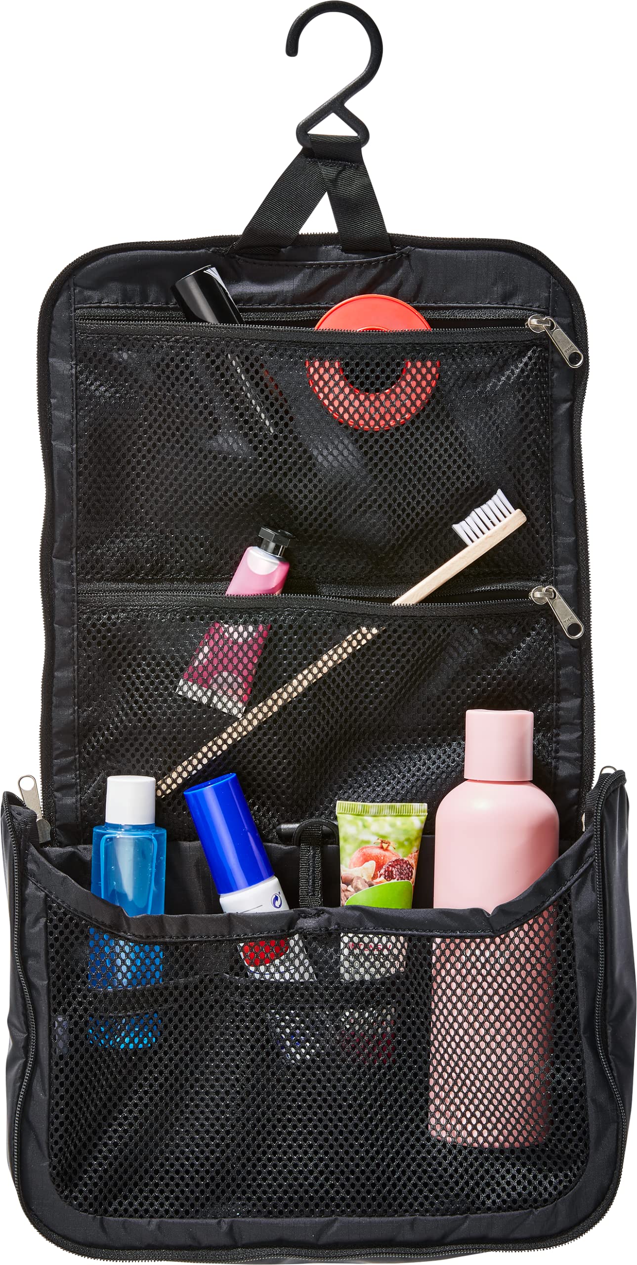Deuter Wash Center Lite II 3L - Lightweight Hanging Toiletry Bag for Trekking and Travel - Wave-Ink