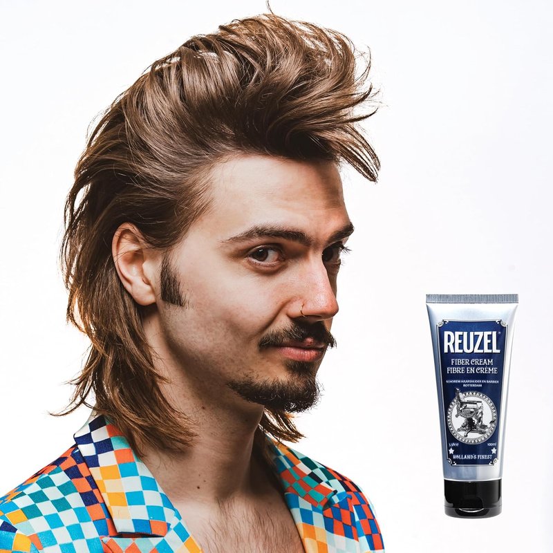 Reuzel Fiber Cream - Low Shine Hair Styling Cream for Strong Hold | 3.38 oz