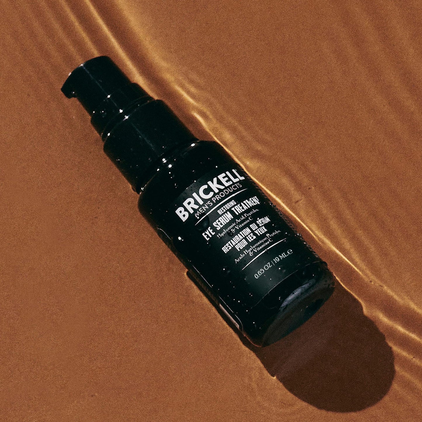 Brickell Men's Dark Circle Under Eye Treatment Serum For Men, Eye Gel to Firm Wrinkles, Reduce Dark Bags, and Promote Youthful Skin, With Hyaluonic Acid, Peptides, and Vitamin C, 0.65oz, Unscented
