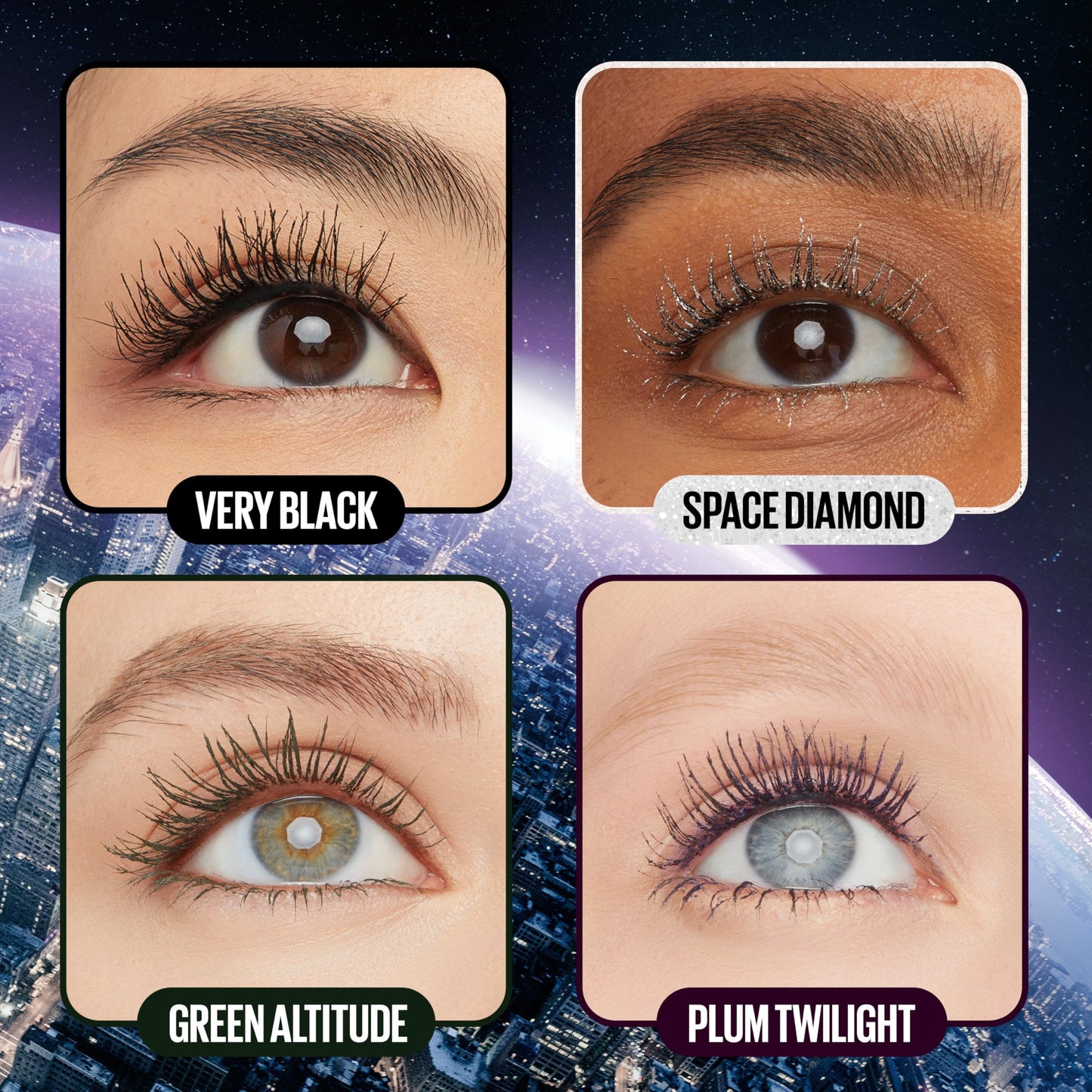 Maybelline Lash Sensational Sky High Washable Mascara + Boosting Lash Primer Makeup Bundle, Includes 1 Mascara in Blackest Black and 1 Eyelash Primer in Soft Black
