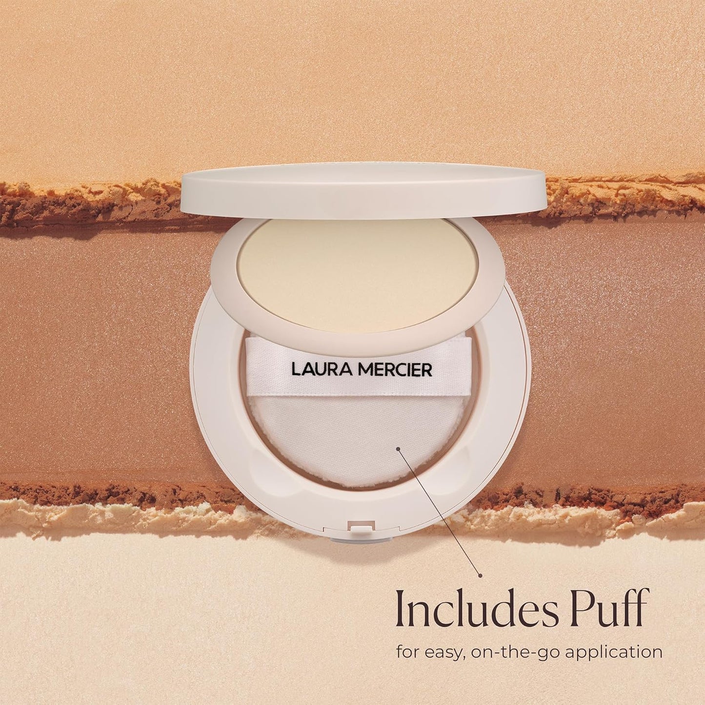 Laura Mercier Ultra-Blur Setting Powder - Talc-Free, Waterproof, 16HR Wear | Natural Finish, Hydrating Formula