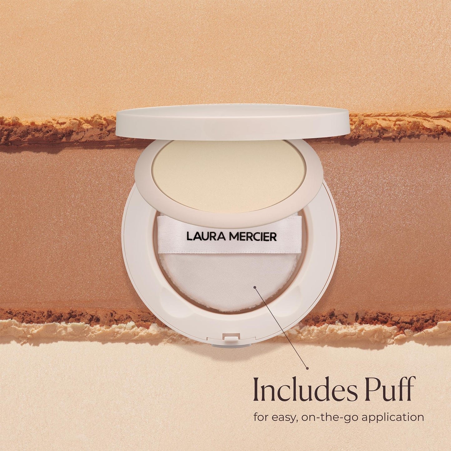 Laura Mercier Ultra-Blur Talc-Free Waterproof Translucent Pressed Setting Powder, 16HR Weightless Wear and Shine Control, Hyaluronic Acid Infused for 24HR Hydration, Natural Finish, Translucent