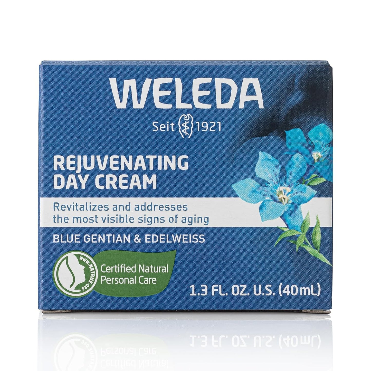 Weleda Rejuvenating Day Cream - Plant-Rich Moisturizer with Blue Gentian & Edelweiss | 1.3 Fl Oz