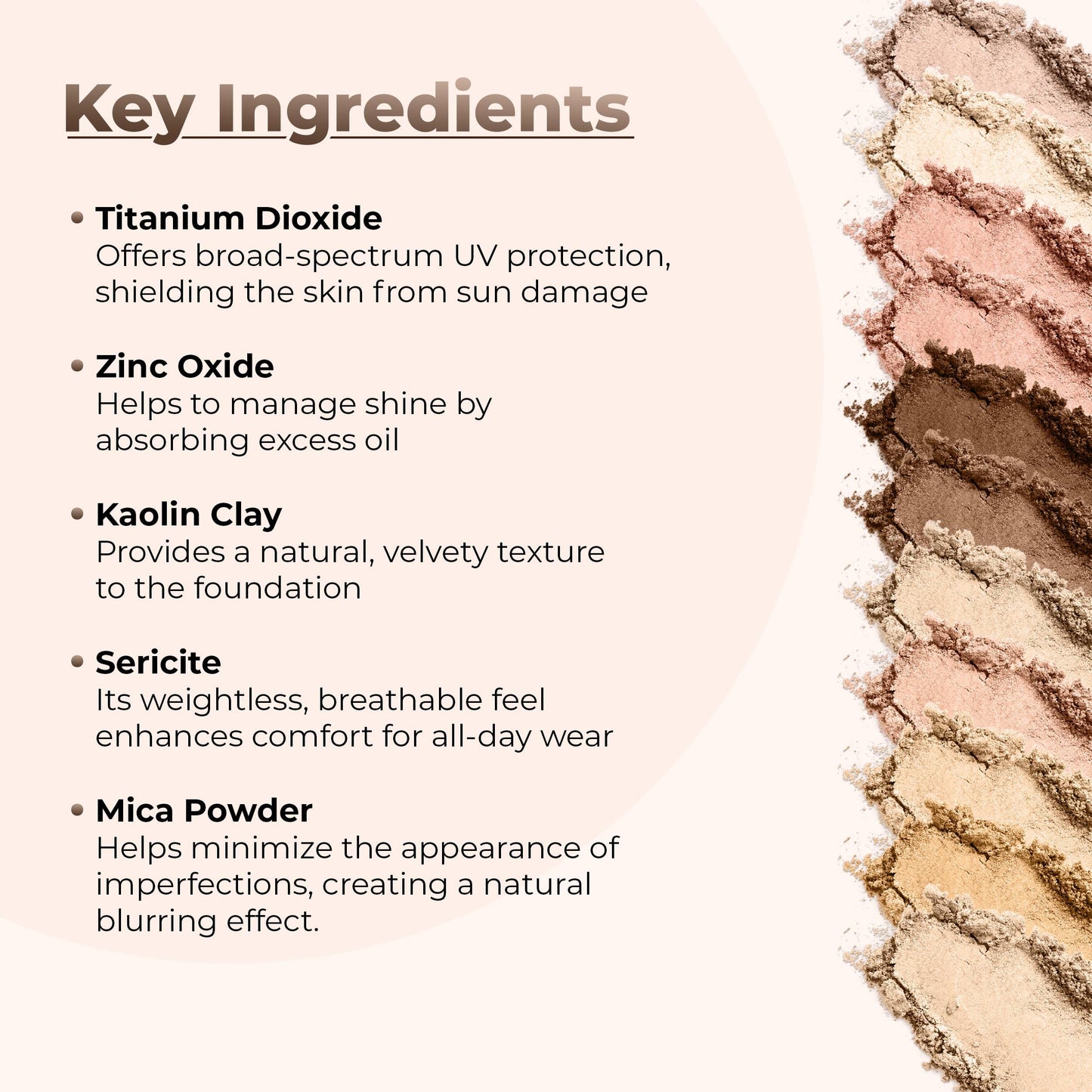 4pc Full Size Kit (Warm Shade) Mineral Makeup Matte Translucent Loose Foundation + Kabuki Brush + Concealer + Finishing Setting Powder + Bare Face Full Coverage SPF 30 All Skin Types Waterproof