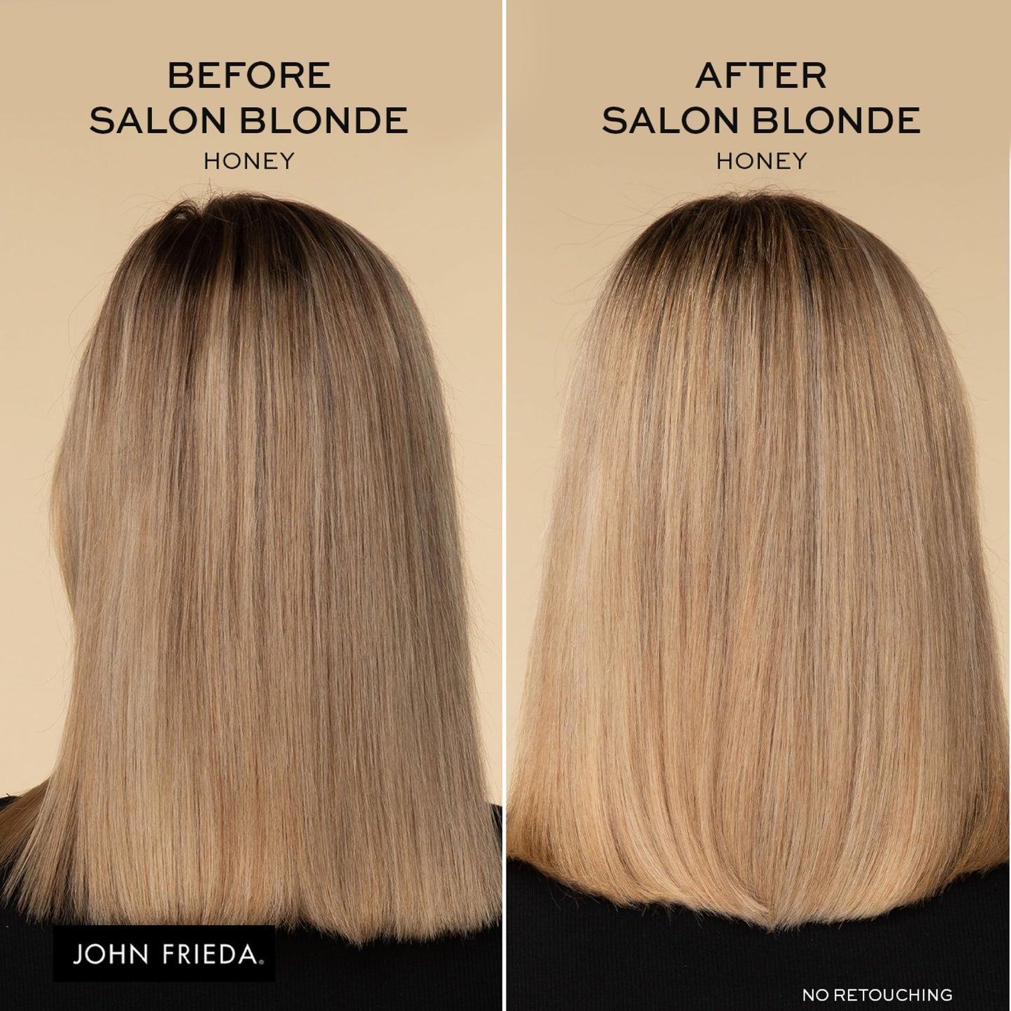 John Frieda Salon Blonde Honey Tone Perfecting Treatment with Protein-Peptide Complex, Hair Toner, Toner for Blonde Hair 4 fl oz