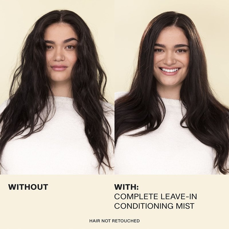 JVN Complete Leave-In Conditioning Mist, 5 Fl Oz, Frizz Fighting Moisture Multiplier, Detangler, UV and Heat Protection Spray, Hair Care for Women and Men, Silicone Free