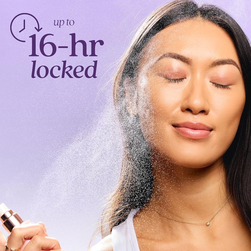 Tarte Life Lock Hydrating Setting Spray - 10-in-1 Weightless Mist with Hyaluronic Acid | Waterproof, Vegan, 4 oz