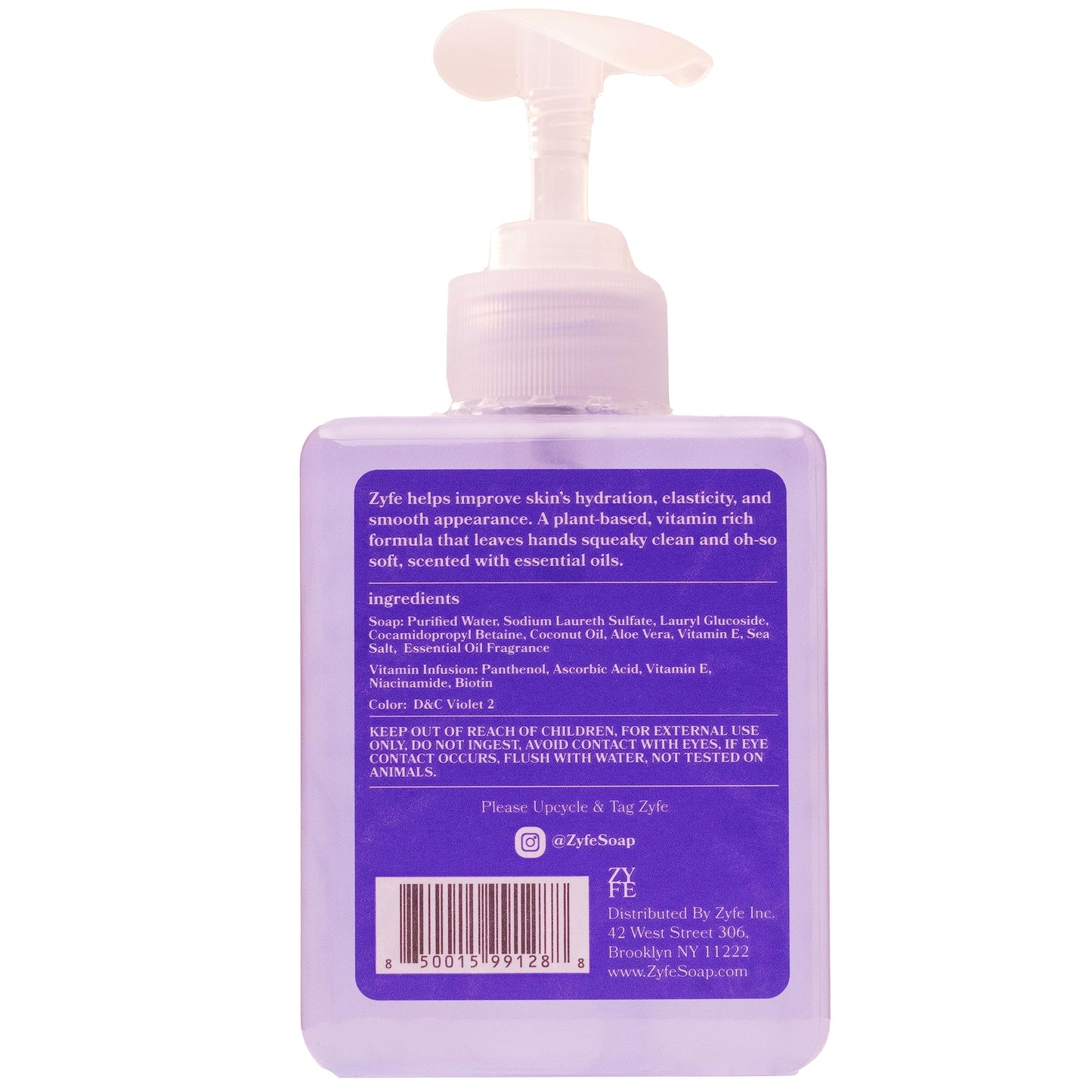 ZYFE Eco Friendly Hand Soap Refills Family Pack - Pland Dervied Liquid Handsoap With 5x Vitamins - 2 12oz Pump Dispenser Bottles and 1 64oz Refill - Lavender
