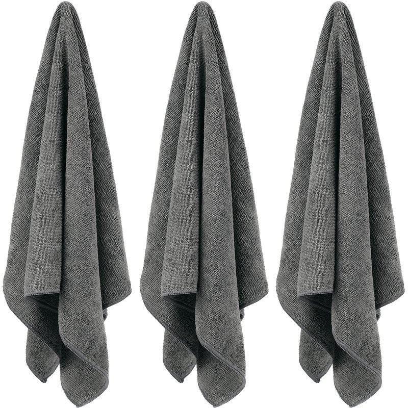 Shimeyao 26 Pcs Salon Bleach Proof Towels Highly Absorbent Hair Towels Hand Facial Cloths Bleach Resistant for Salon Barber Spa Beauty Bath Hair Stylist(Gray,16 x 29 Inch,Classic)