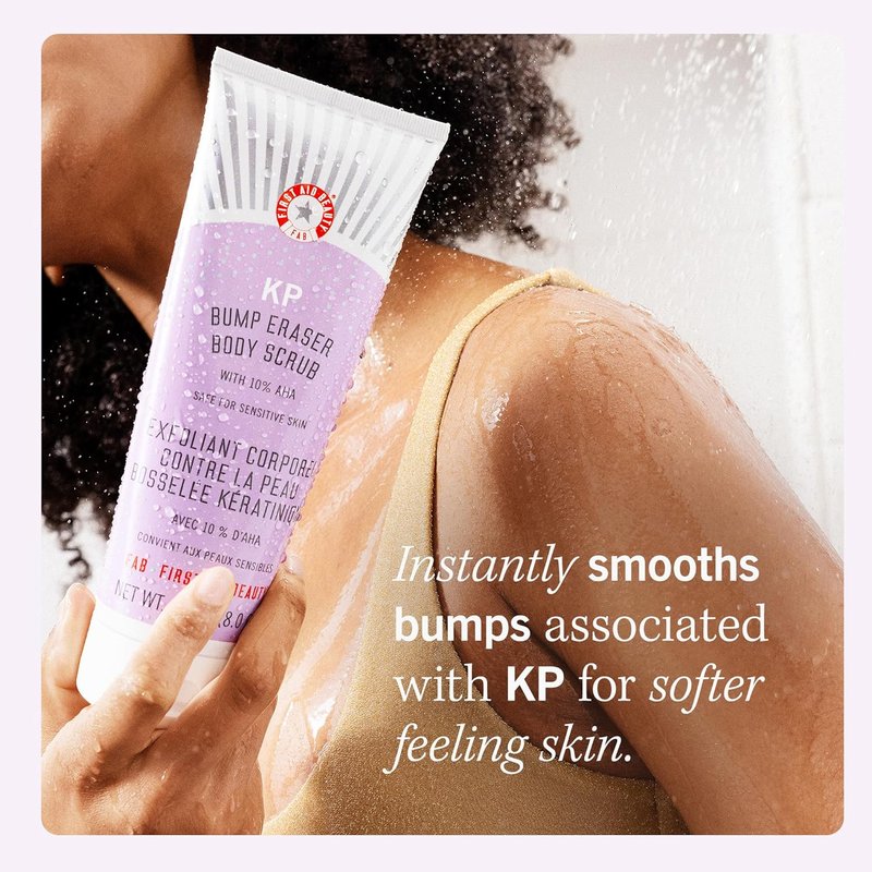Jumbo Body KP Bump Eraser Duo - Exfoliating Scrub & Ingrown Hair Pads with 10% BHA/AHA | 10 oz Scrub, 60 Pads
